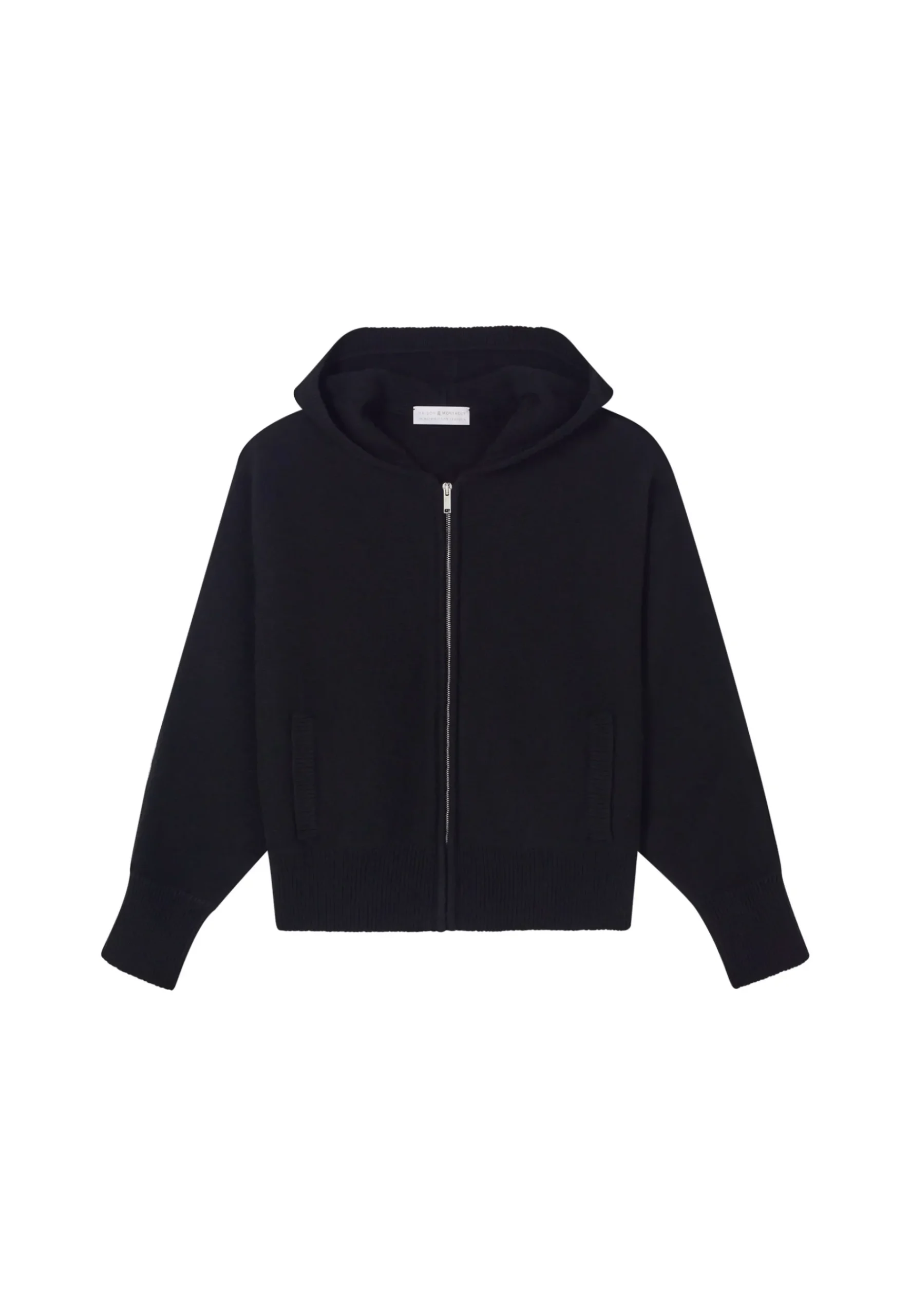 Montagut Les Incontournables-Gilet zippé en cachemire - Gabien 01-Noir
