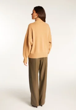 Montagut Les Incontournables-Gilet zippé en cachemire - Agnes duo 88-Camel