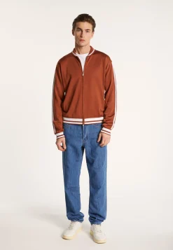 Montagut Vestes Et Cardigans-Gilet zippé en Fil Lumière - Paddy 46-Marron clair