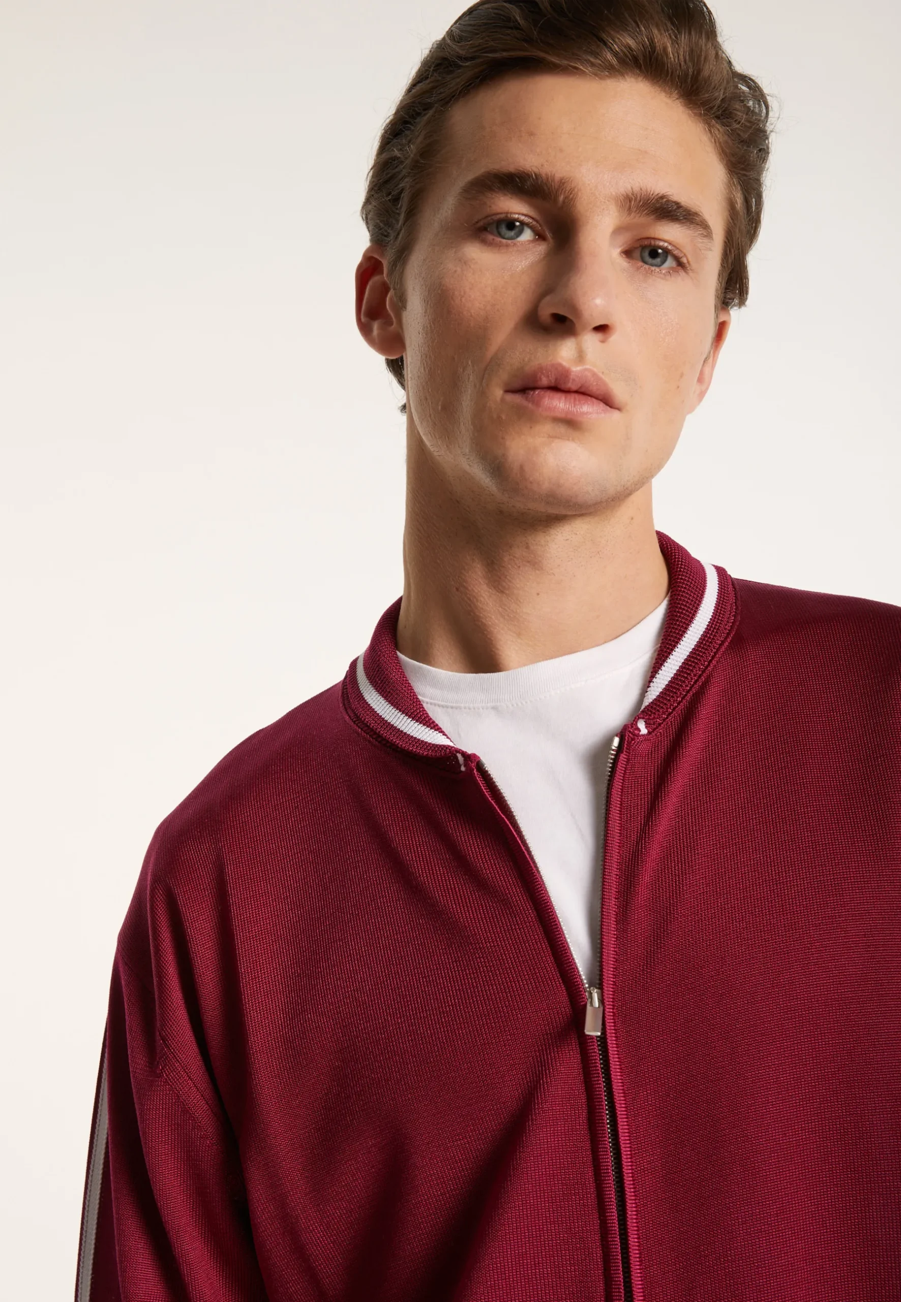 Montagut Vestes Et Cardigans-Gilet zippé en Fil Lumière - Paddy 51-Bordeaux