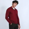 Montagut Vestes Et Cardigans-Gilet zippé en laine mérinos - Estian 51-Bordeaux