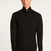 Montagut Vestes Et Cardigans-Gilet zippé en laine mérinos - Estian 01-Noir
