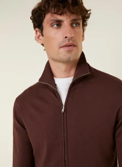 Montagut Vestes Et Cardigans-Gilet zippé en laine mérinos - Estian 47Marron foncé