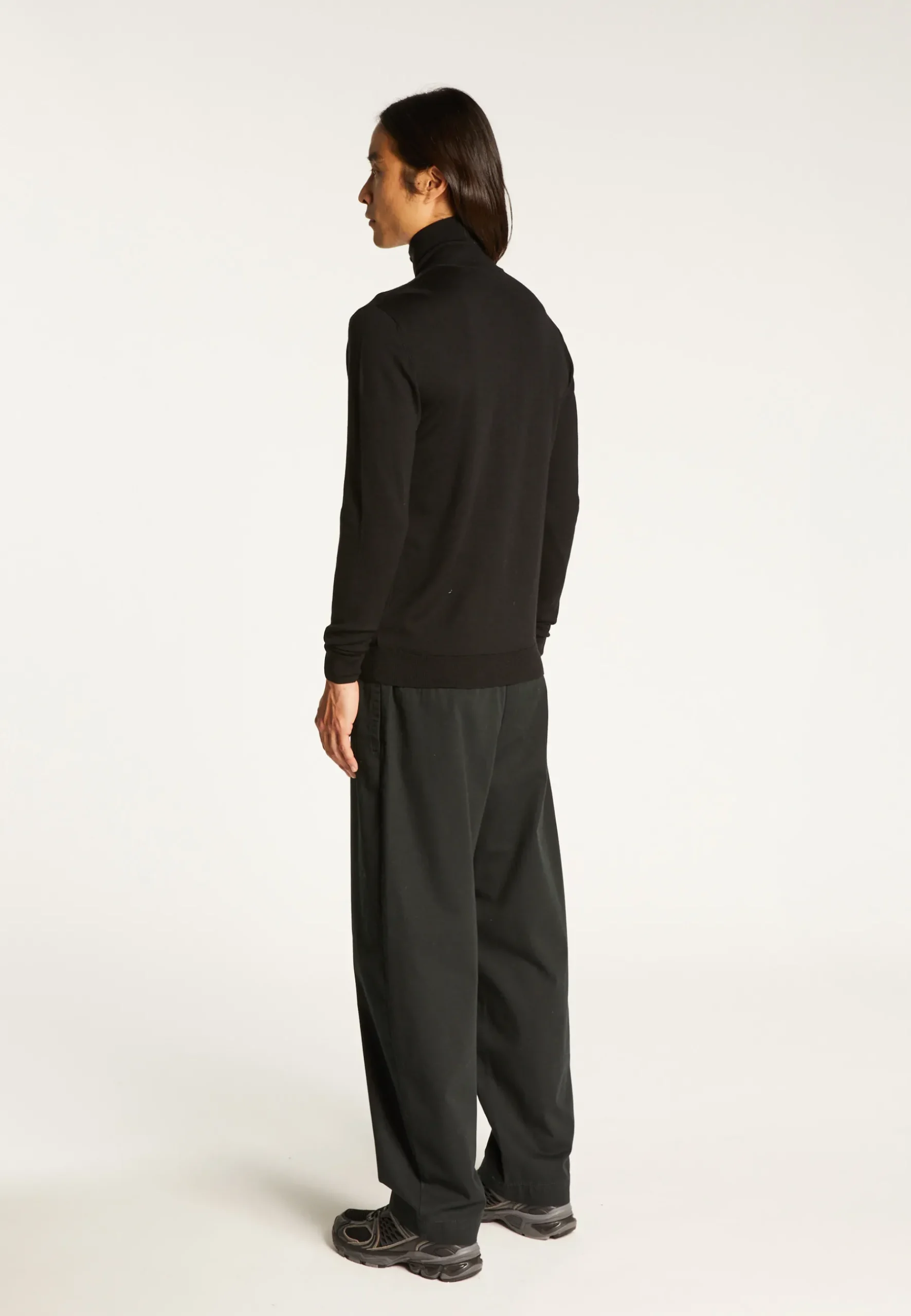 Montagut Vestes Et Cardigans-Gilet zippé en laine mérinos - Estian 01-Noir