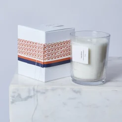 Montagut Bougies-Grande bougie d'intérieur - Bois de Oud 02-Blanc