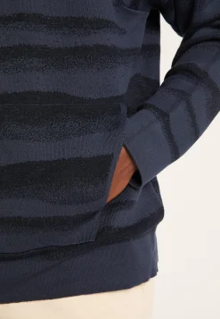 Montagut Pulls-Hoodie en coton - Idris 05-Bleu marine