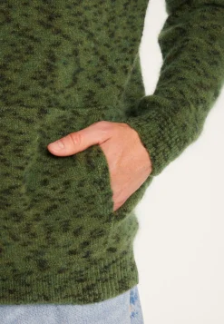Montagut Pulls-Hoodie en mohair - Télio 83-Kaki