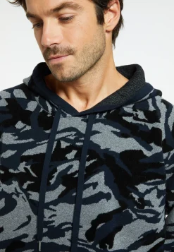 Montagut Pulls-Hoodie graphique laine mélangée - Steele 01-Noir