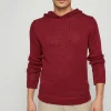 Montagut Pulls-Hoodie ras du cou en lin - Russell 51-Bordeaux