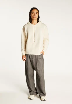 Montagut Pulls-Hoodie unisexe en laine et cachemire - Fabio 82-Ecru