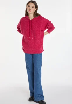 Montagut Pulls-Hoodie unisexe en laine et cachemire - Fabio 26-Rose foncé