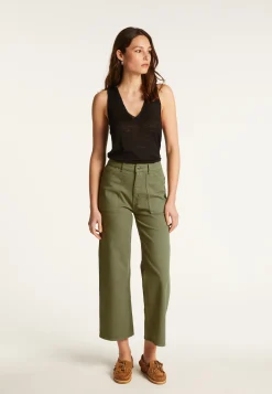 Montagut Pantalons Et Shorts-Jean en coton - Ysée 83-Kaki