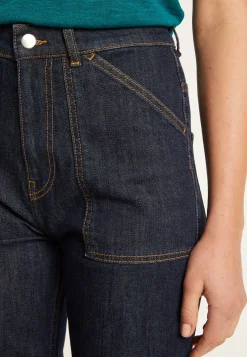 Montagut Pantalons Et Shorts-Jean en coton - Yvonne 05-Bleu marine