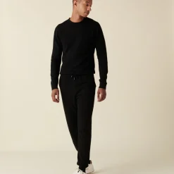 Montagut Pantalons Et Shorts-Jogger à poches en cachemire - Emery 01-Noir