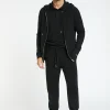 Montagut Pantalons Et Shorts-Jogger à poches en cachemire - Emery 01-Noir