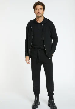 Montagut Pantalons Et Shorts-Jogger à poches en cachemire - Emery 01-Noir