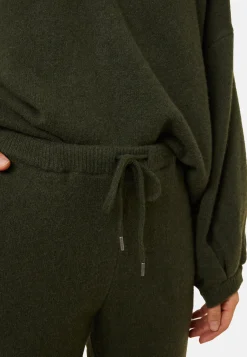 Montagut Les Incontournables-Jogger à poches en cachemire recyclé et laine - Anka 83-Kaki