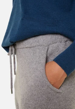 Montagut Les Incontournables-Jogger à poches en cachemire recyclé et laine - Anka 09-Gris moyen