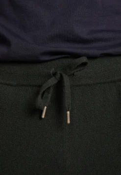 Montagut Pantalons Et Shorts-Jogger à poches en cachemire - Emery 21-Vert foncé