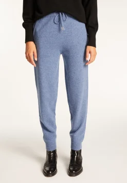 Montagut Les Incontournables-Jogger en cachemire - Amandine 95-Bleu denim