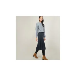 Montagut Jupes Et Robes-Jupe à poches en laine - Gracia 10-Gris foncé