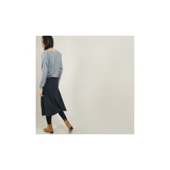 Montagut Jupes Et Robes-Jupe à poches en laine - Gracia 10-Gris foncé