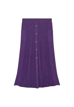 Montagut Jupes Et Robes-Jupe coton polyamide - Lorenza 17-Violet