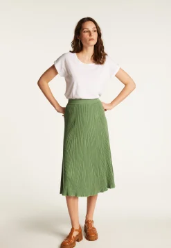 Montagut Jupes Et Robes-Jupe en coton - Dolce 83-Kaki