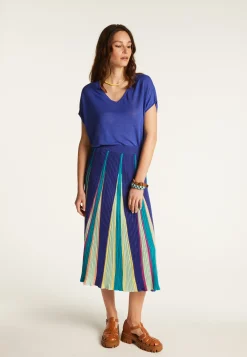 Montagut Jupes Et Robes-Jupe en coton - Dolce vita 48-Bleu roi