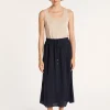 Montagut Jupes Et Robes-Jupe longue 100% lin - Maely 05-Bleu marine