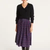 Montagut Jupes Et Robes-Jupe longue Maison x Maison Martin Morel - Envolée 05-Bleu marine