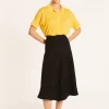 Montagut Jupes Et Robes-Jupe évasée en coton - Meredith 01-Noir