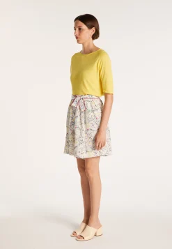 Montagut Jupes Et Robes-Jupe-culotte en crêpe de soie Maison x Maison Martin Morel - Jota 86-Multicolore
