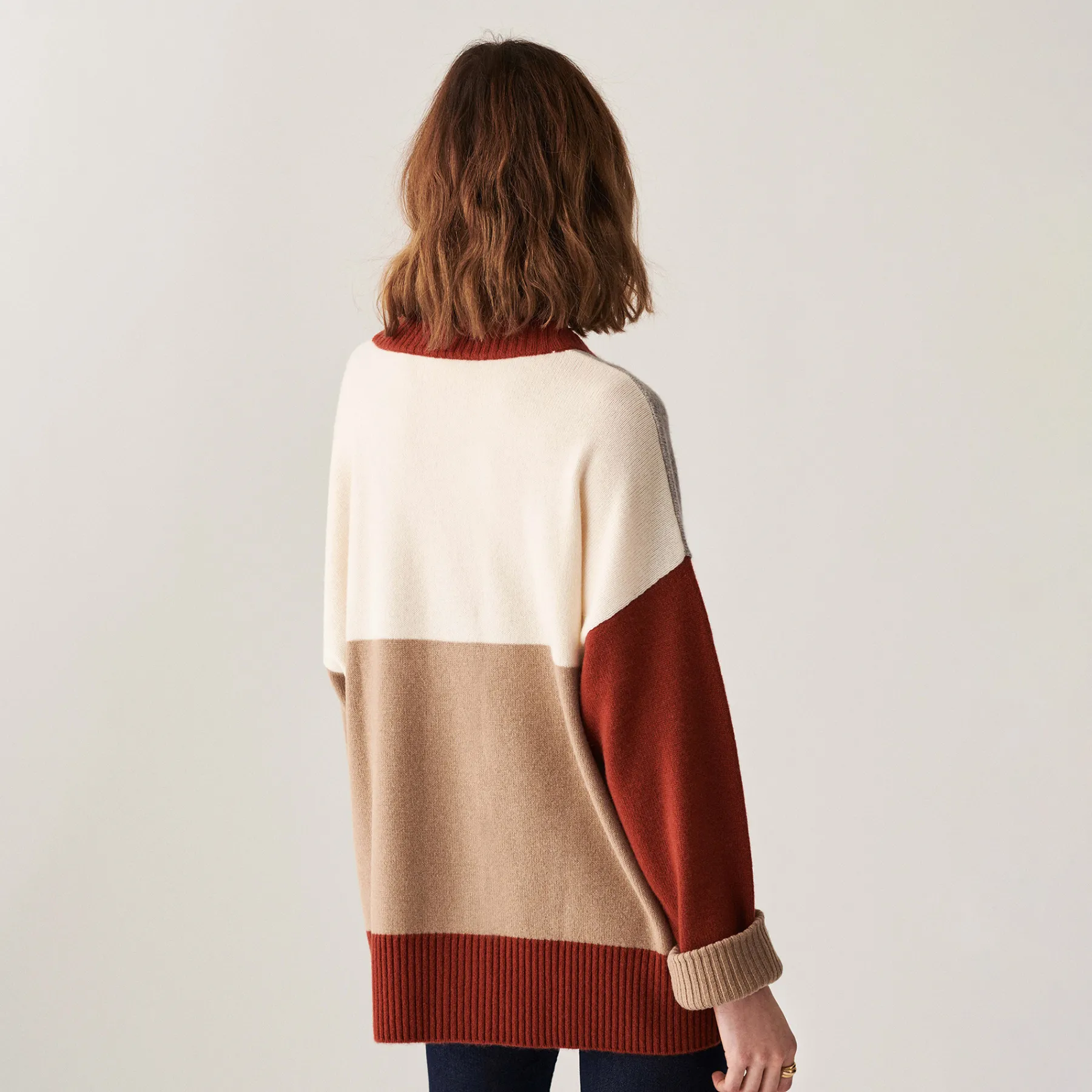 Montagut Vestes Et Cardigans-Long cardigan boutonné en cachemire - Delia 13-Beige moyen