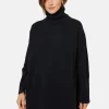 Montagut Pulls-Long pull ample en laine et cachemire - Galice 05-Bleu marine