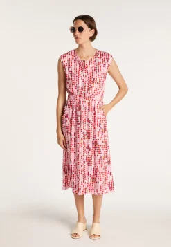 Montagut Jupes Et Robes-Longue robe à motifs mosaïque - Alicante 25-Rose moyen