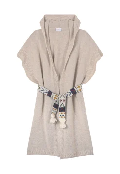 Montagut Pulls-Longue tunique sans manches - Venus 13-Beige moyen