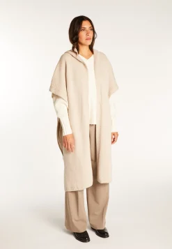 Montagut Pulls-Longue tunique sans manches - Venus 13-Beige moyen