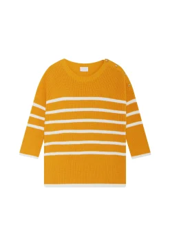 Montagut Pulls-Marinière en coton - Mevo 89-Moutarde