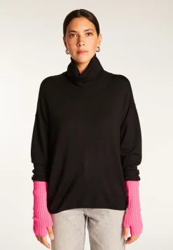 Montagut Accessoires-Mitaines unisexe en cachemire - Lena 91-Fuchsia