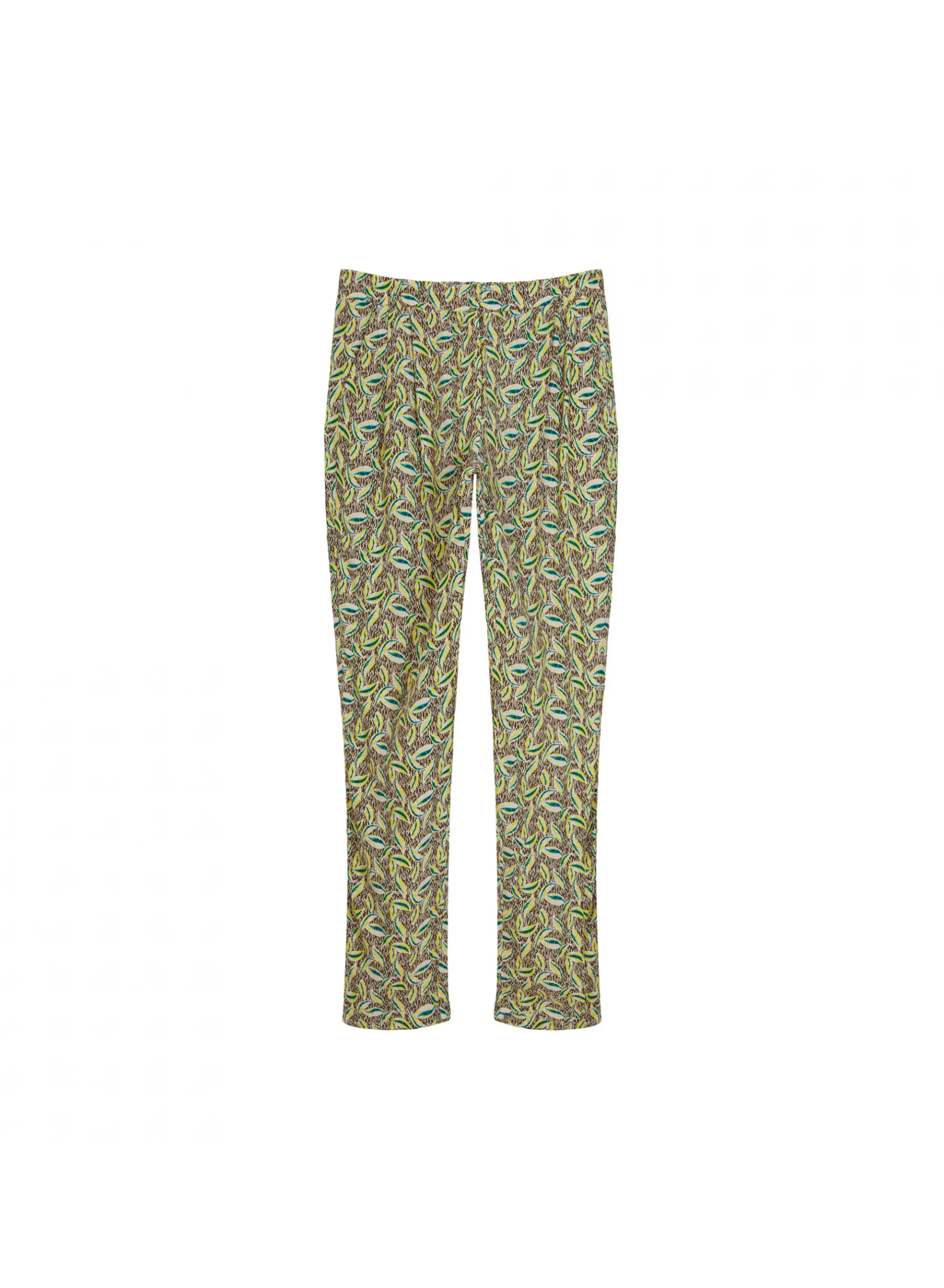 Montagut Pantalons Et Shorts-Pantalon à motifs en chaine et trame viscose - Septime 83-Kaki