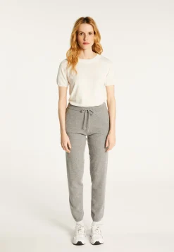 Montagut Les Incontournables-Pantalon à poches en cachemire - Adia 11-Gris clair