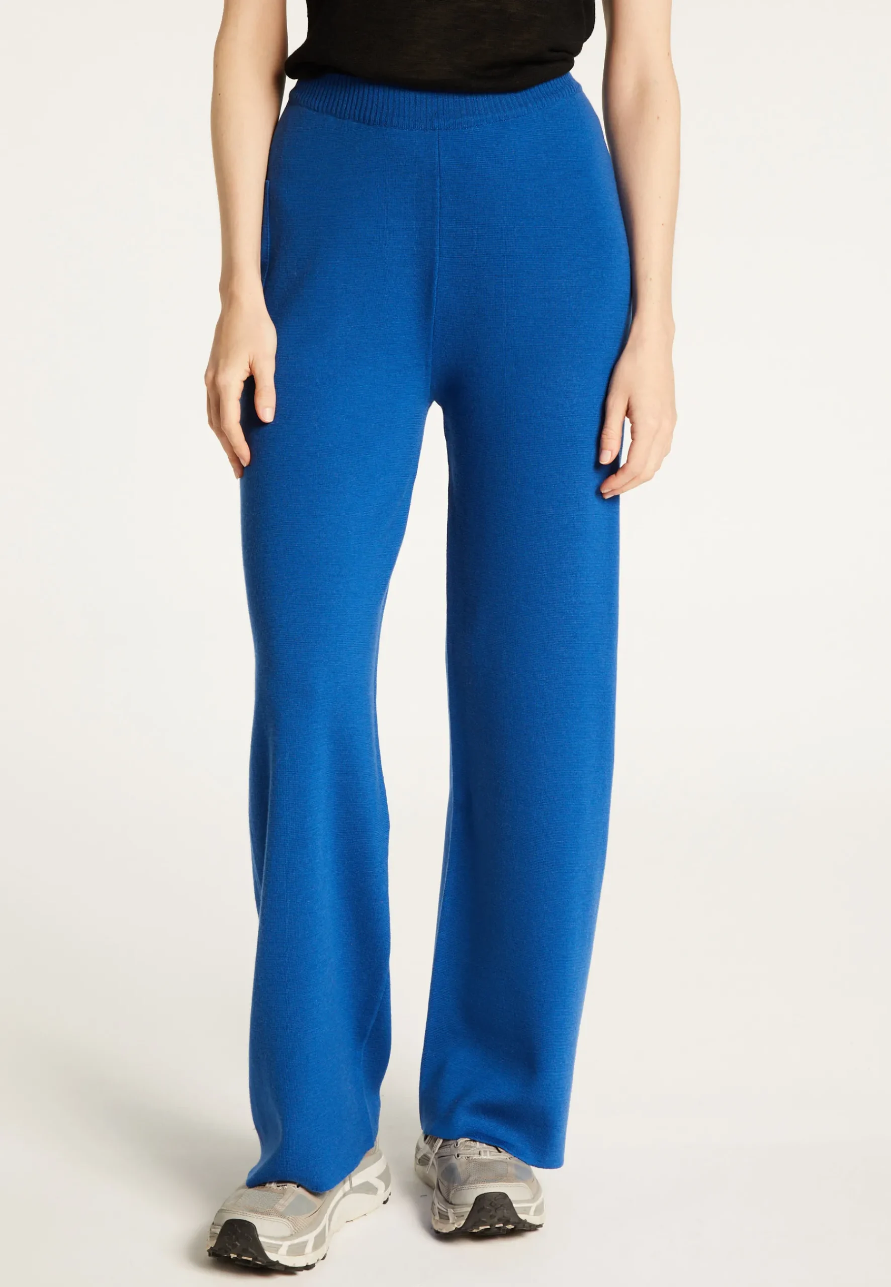Montagut Pantalons Et Shorts-Pantalon à poches en laine mérinos - Gaetane 03-Bleu foncé