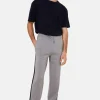 Montagut Pantalons Et Shorts-Pantalon à poches en laine mérinos et Fil Lumière - Franck 09-Gris moyen