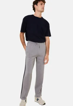 Montagut Pantalons Et Shorts-Pantalon à poches en laine mérinos et Fil Lumière - Franck 09-Gris moyen