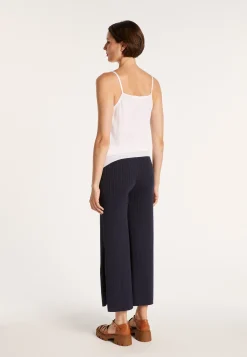 Montagut Pantalons Et Shorts-Pantalon avec fente sur le côté - Jaguar 05-Bleu marine