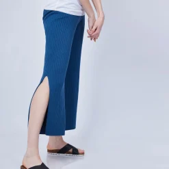 Montagut Pantalons Et Shorts-Pantalon avec fente sur le côté - Jaguar 03-Bleu foncé
