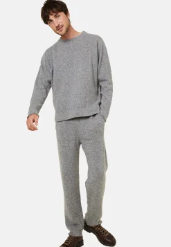 Montagut Pantalons Et Shorts-Pantalon avec poches en laine et cachemire - Fabri 09-Gris moyen