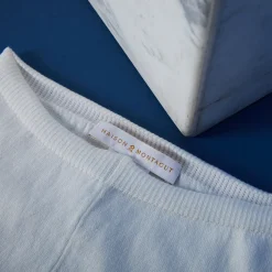 Montagut Cadeaux De Naissance-Pantalon bébé en coton - Franze 02-Blanc