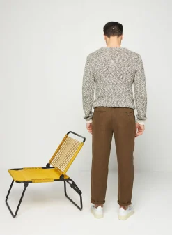 Montagut Pantalons Et Shorts-Pantalon Casual en lin - Rolland 83-Kaki